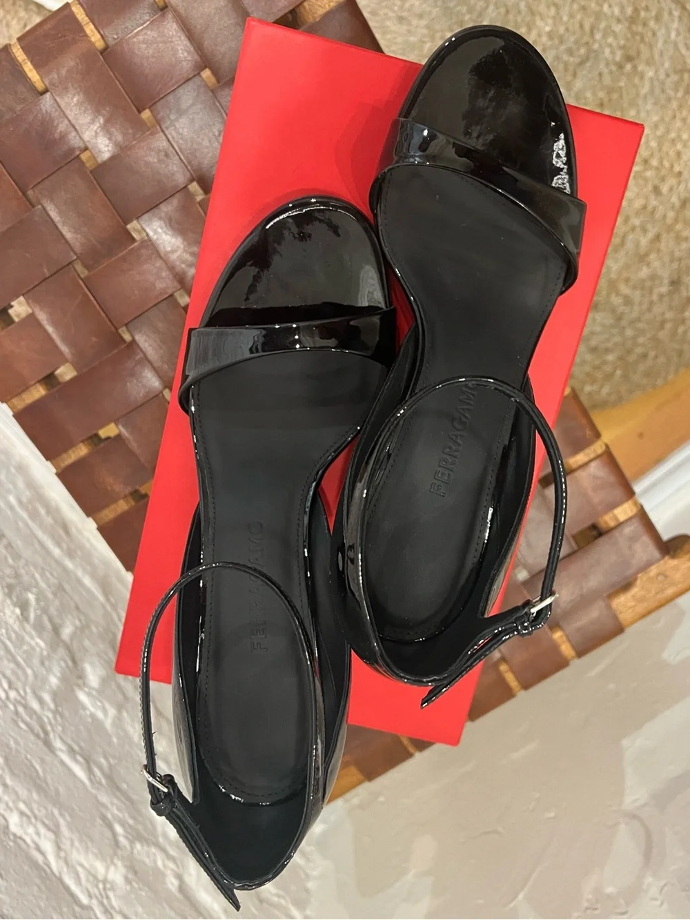 Ferragamo Vidette Wedge Sandals